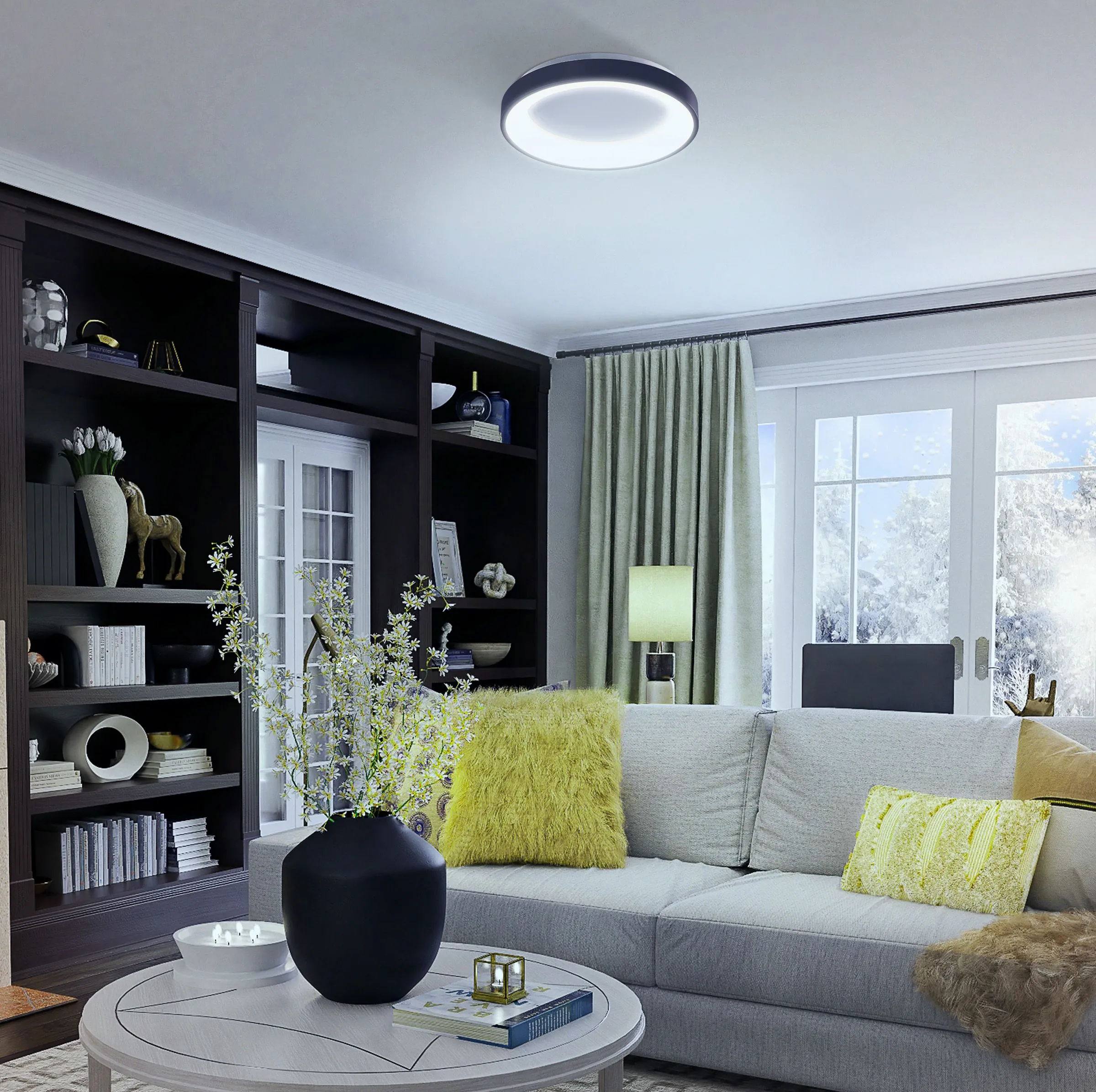 ⭐ LED Plafon VIDEX EDGE 72W Czarny ⭐