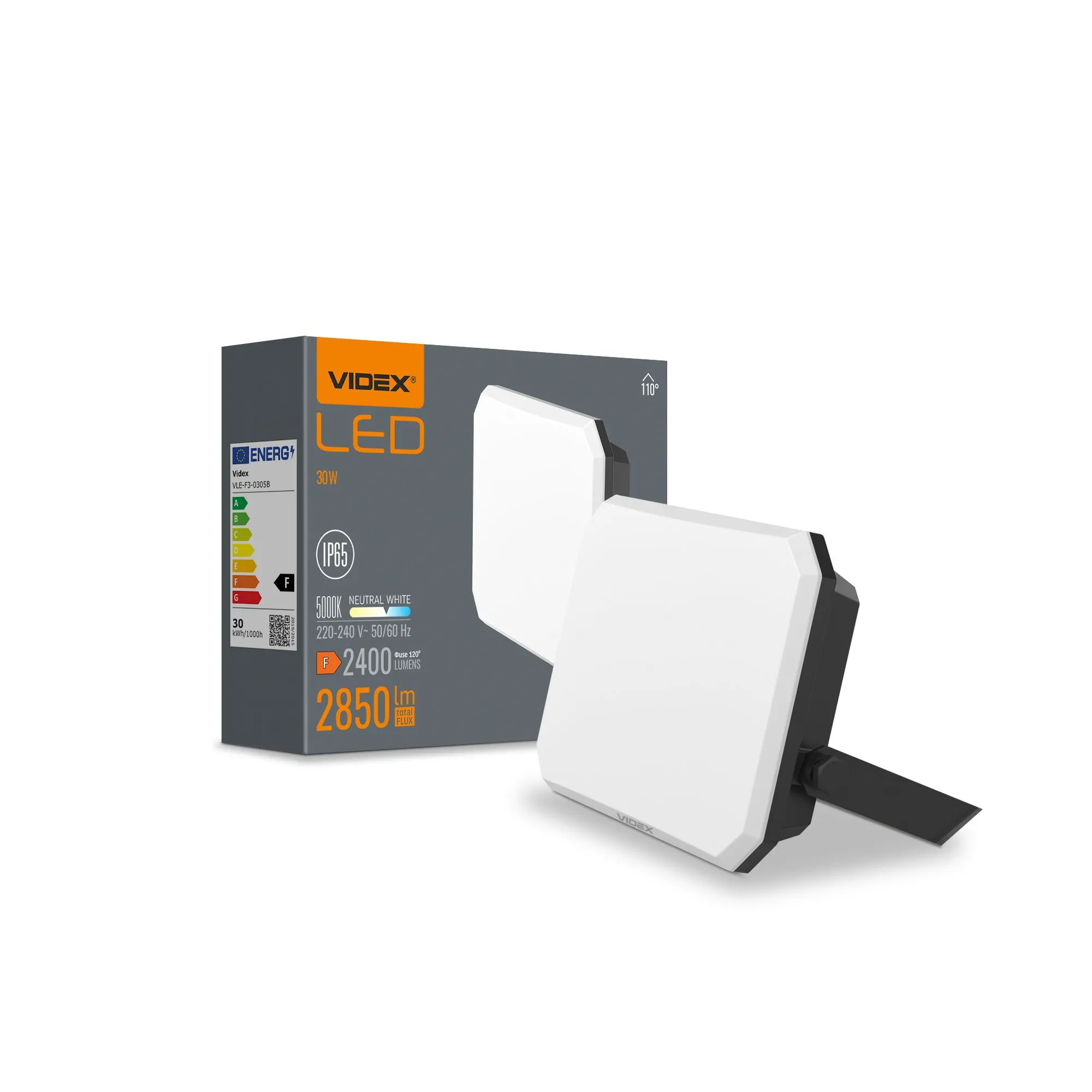 ⭐ Naświetlacz LED VIDEX 30W 5000K IP65 ⭐