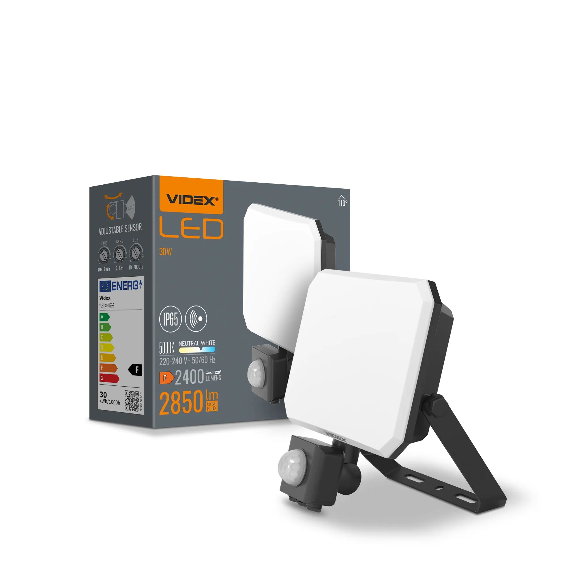 ⭐ Naświetlacz LED z czujnikiem ruchu 30W 5000K IP65 ⭐