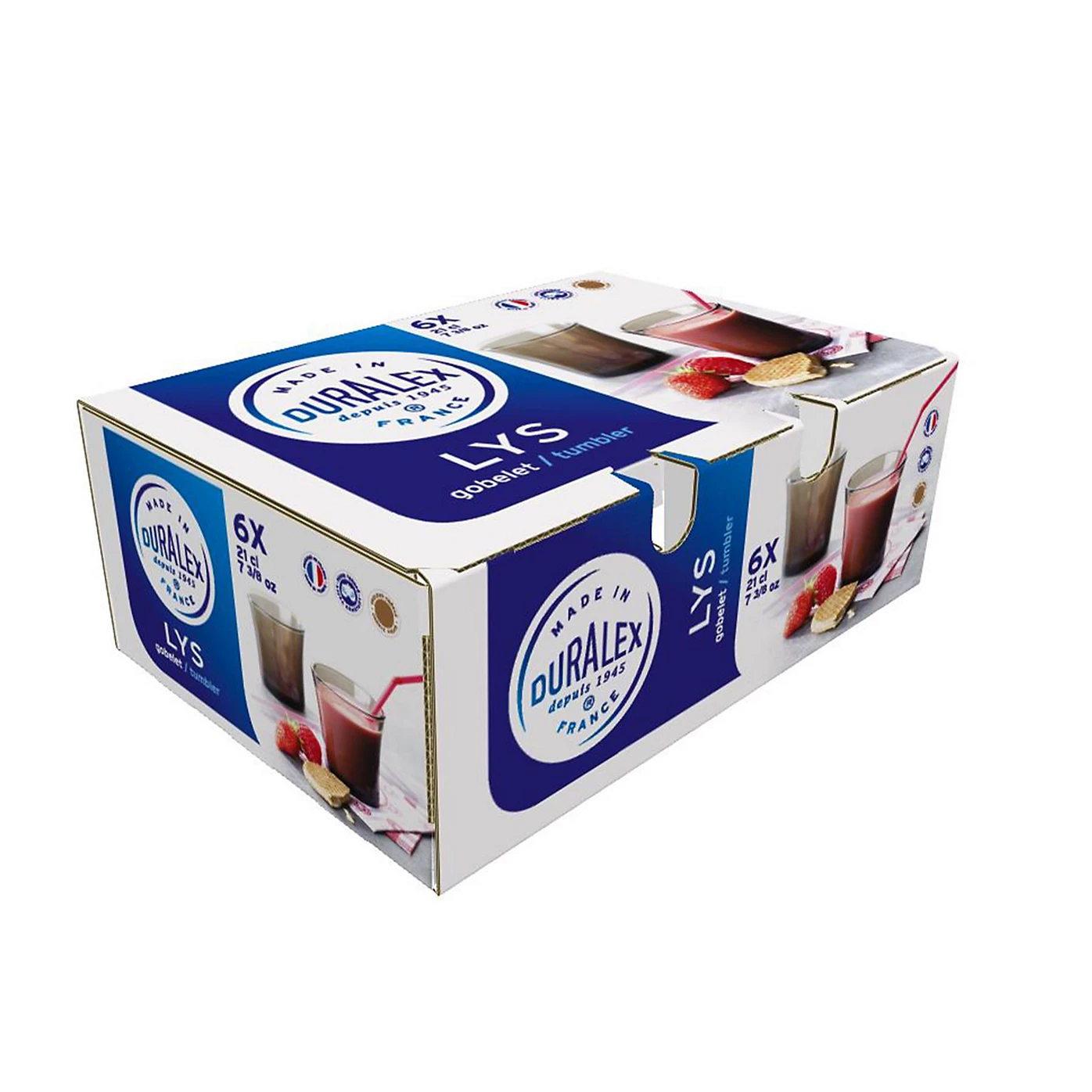 Zestaw 6 dymionych szklanek Lys – eleganckie naczynia do napojów