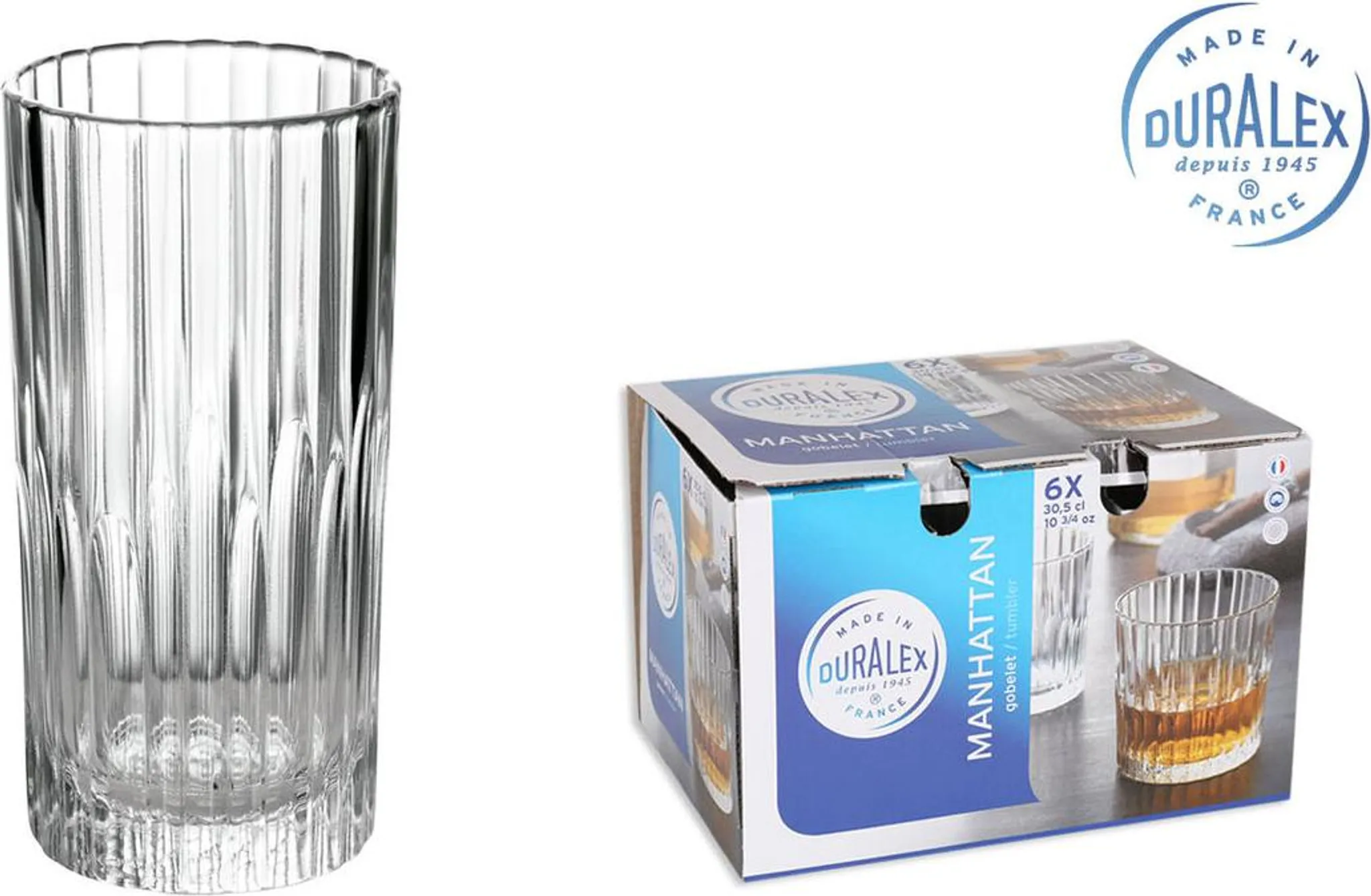 Szklanki do napojów Duralex MANHATTAN 305ml – elegancja i funkcjonalność