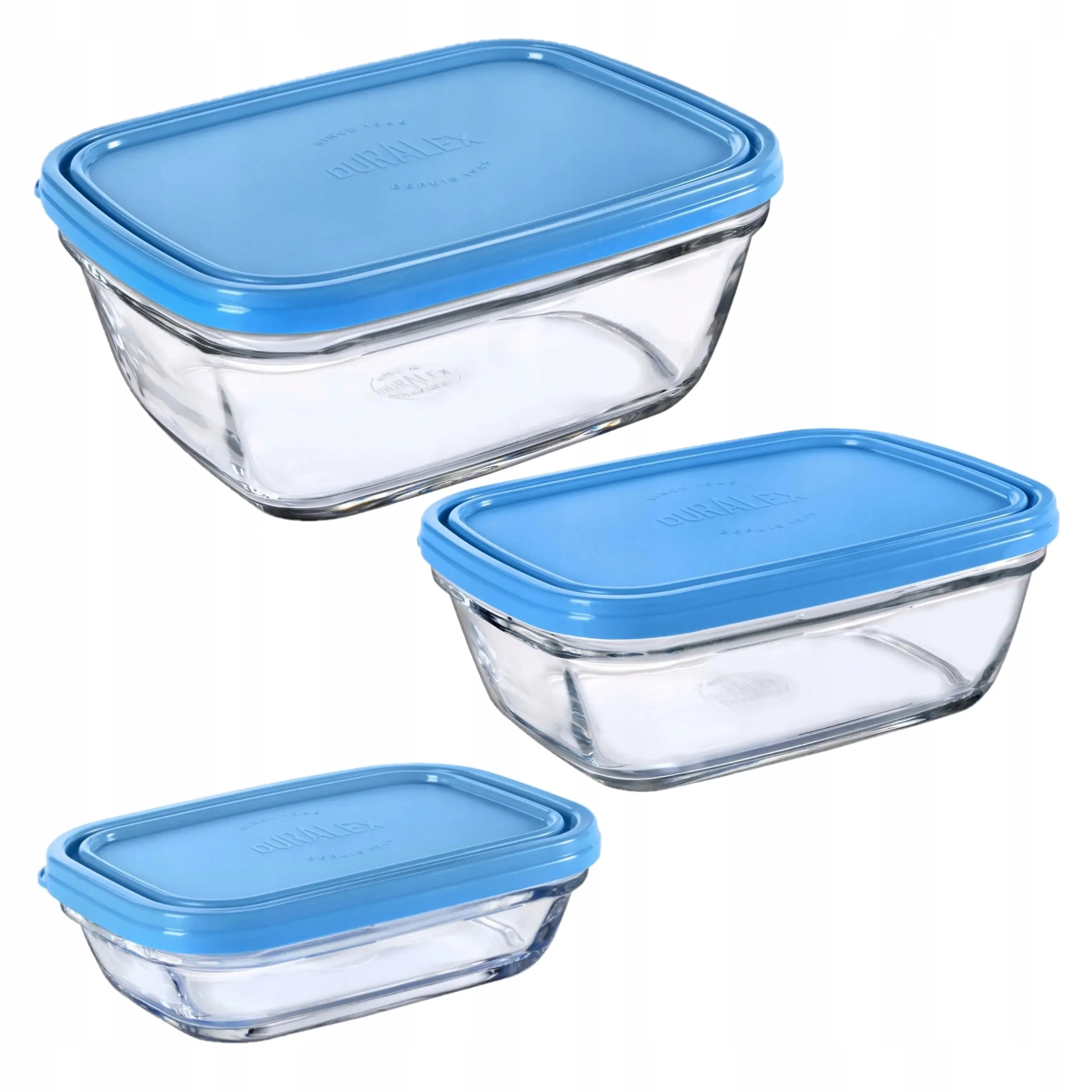 Zestaw Pojemników Szklanych Duralex – Przechowywanie żywności