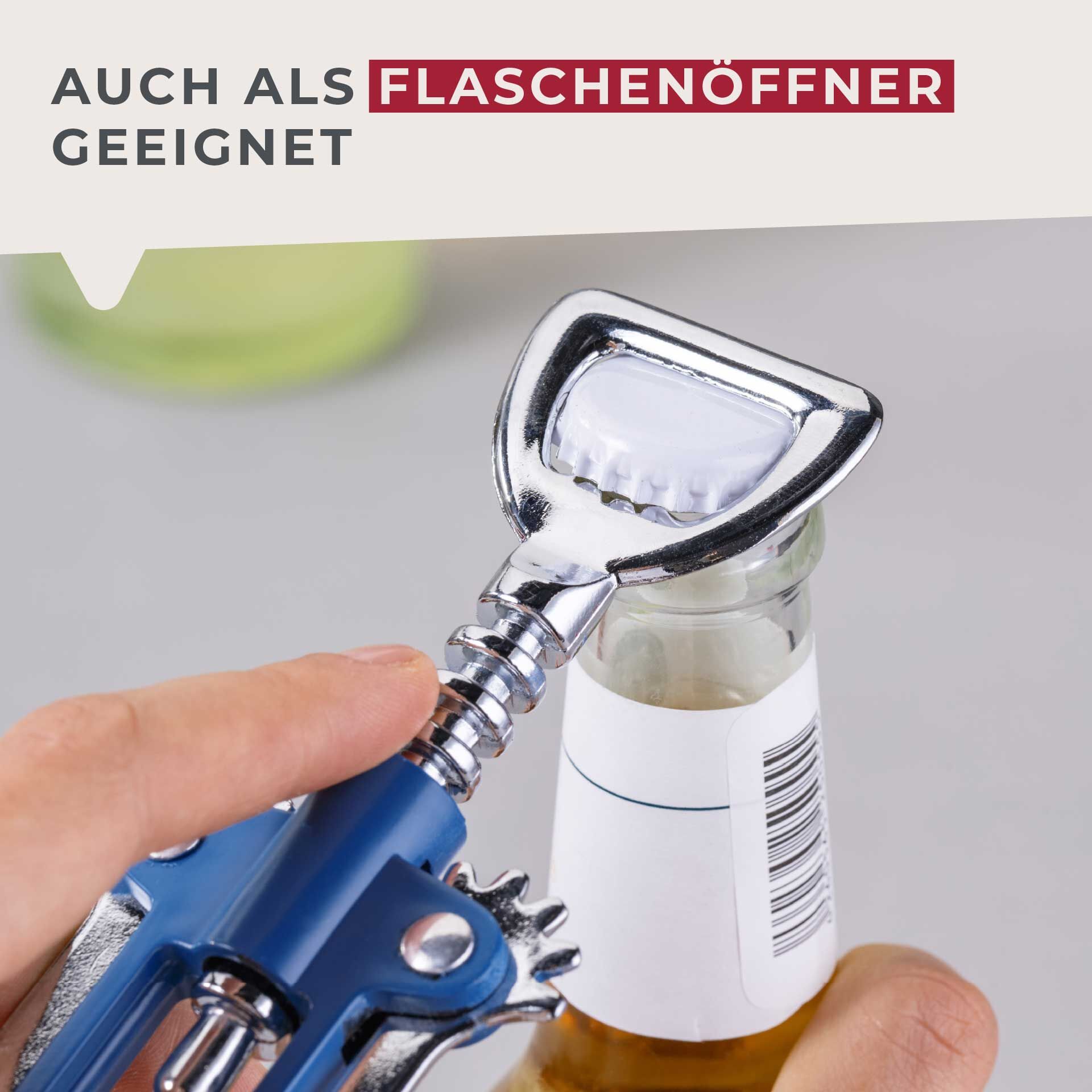 Korkociąg dźwigniowy Essential – wygoda i styl w jednym