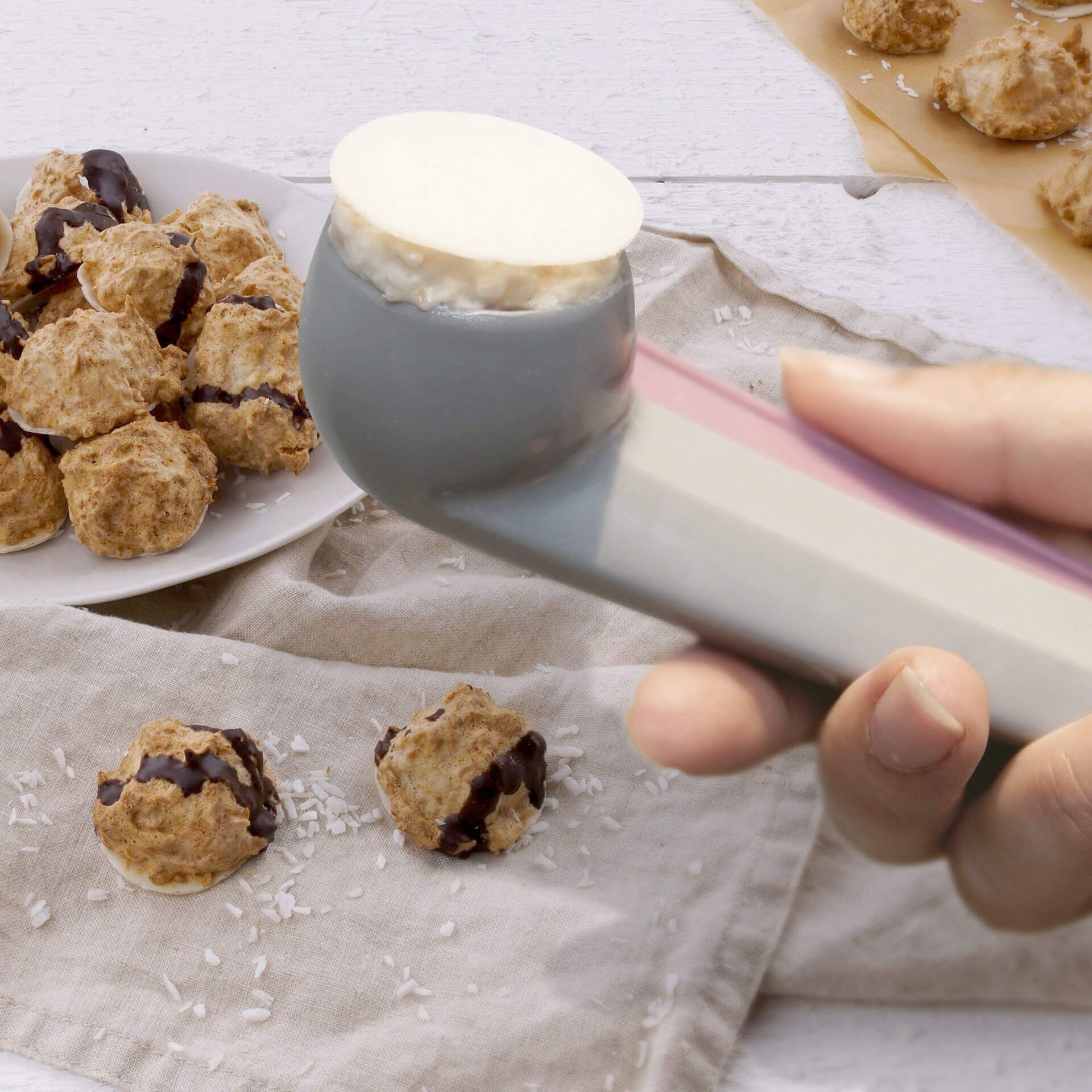 Mini makronator do ciasteczek - łatwe i szybkie formowanie