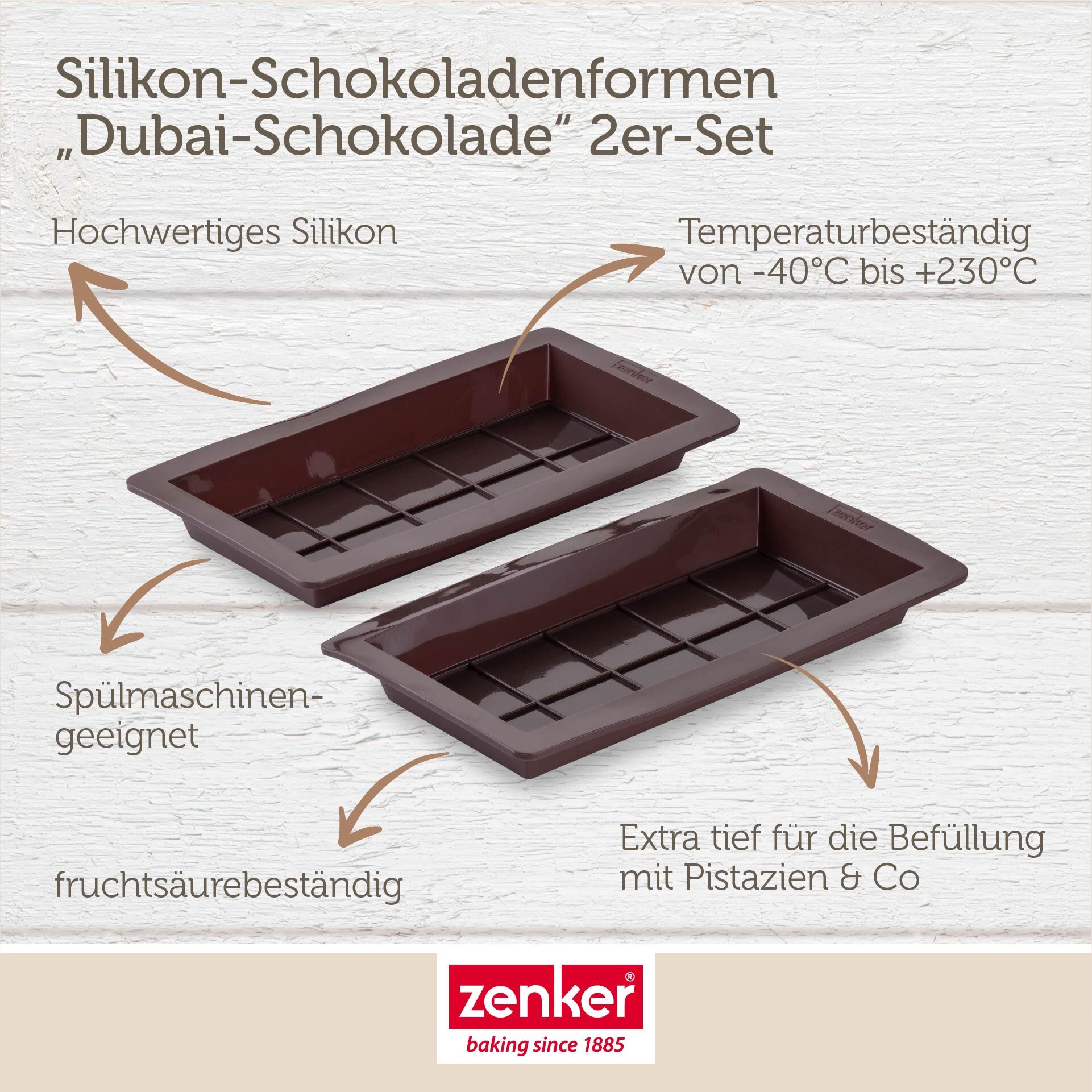 Forma silikonowa do czekolady Dubai - łatwe przygotowanie pysznych słodkości