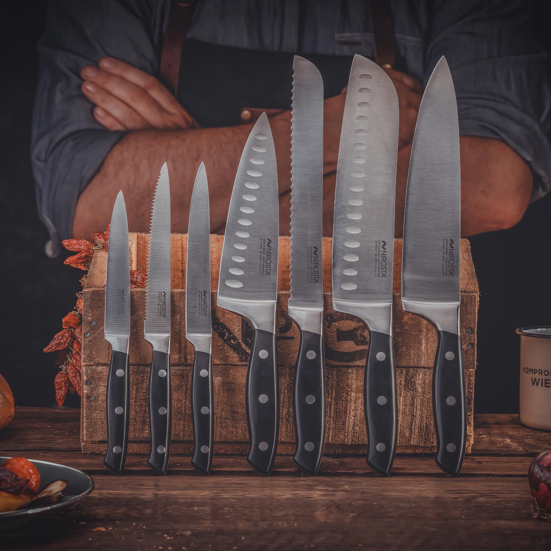 Noż Santoku Trinity 20 cm – precyzyjne krojenie w Twojej kuchni