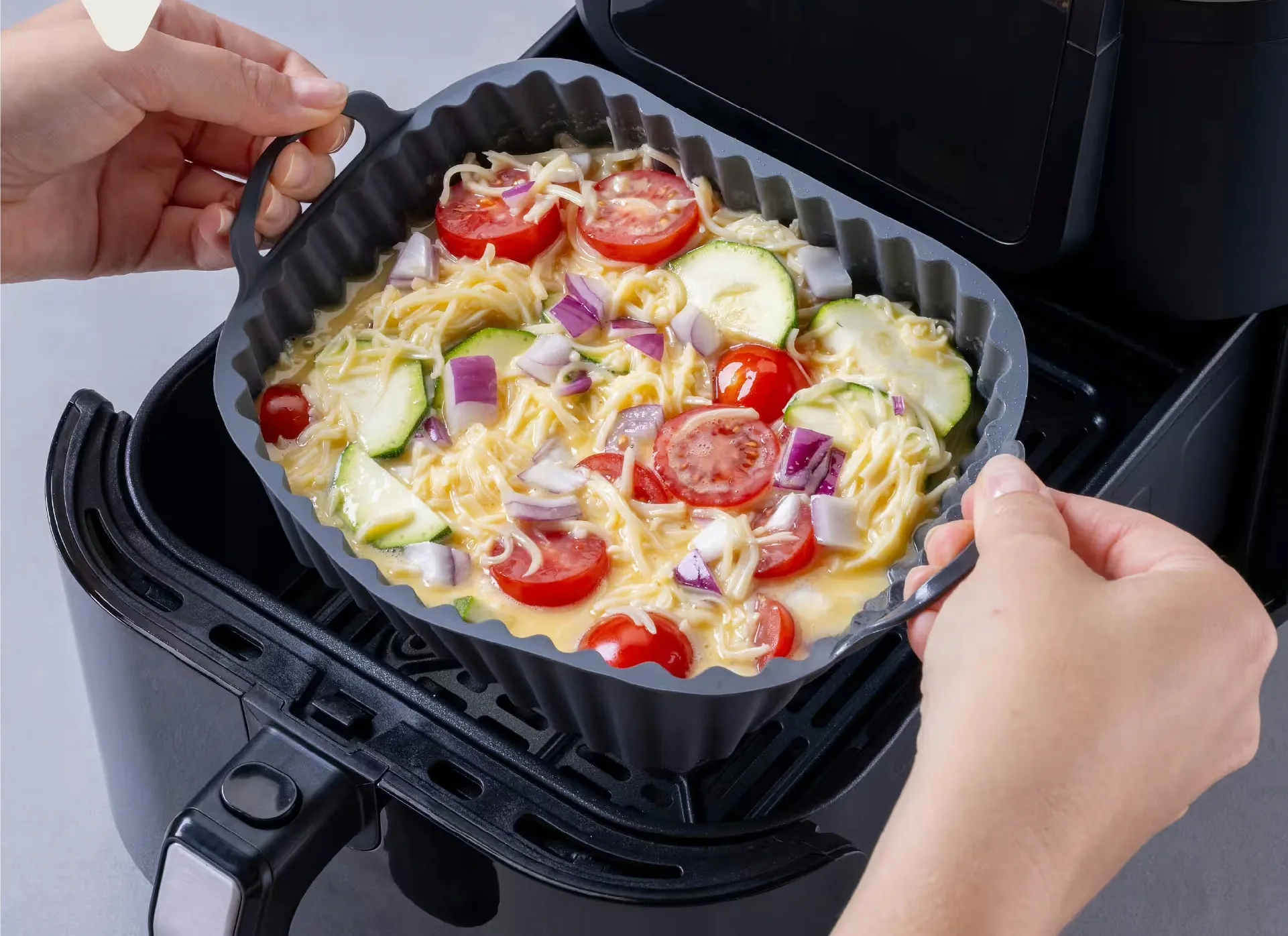 Wkład silikonowy kwadratowy 15x15 cm do frytkownicy beztłuszczowej