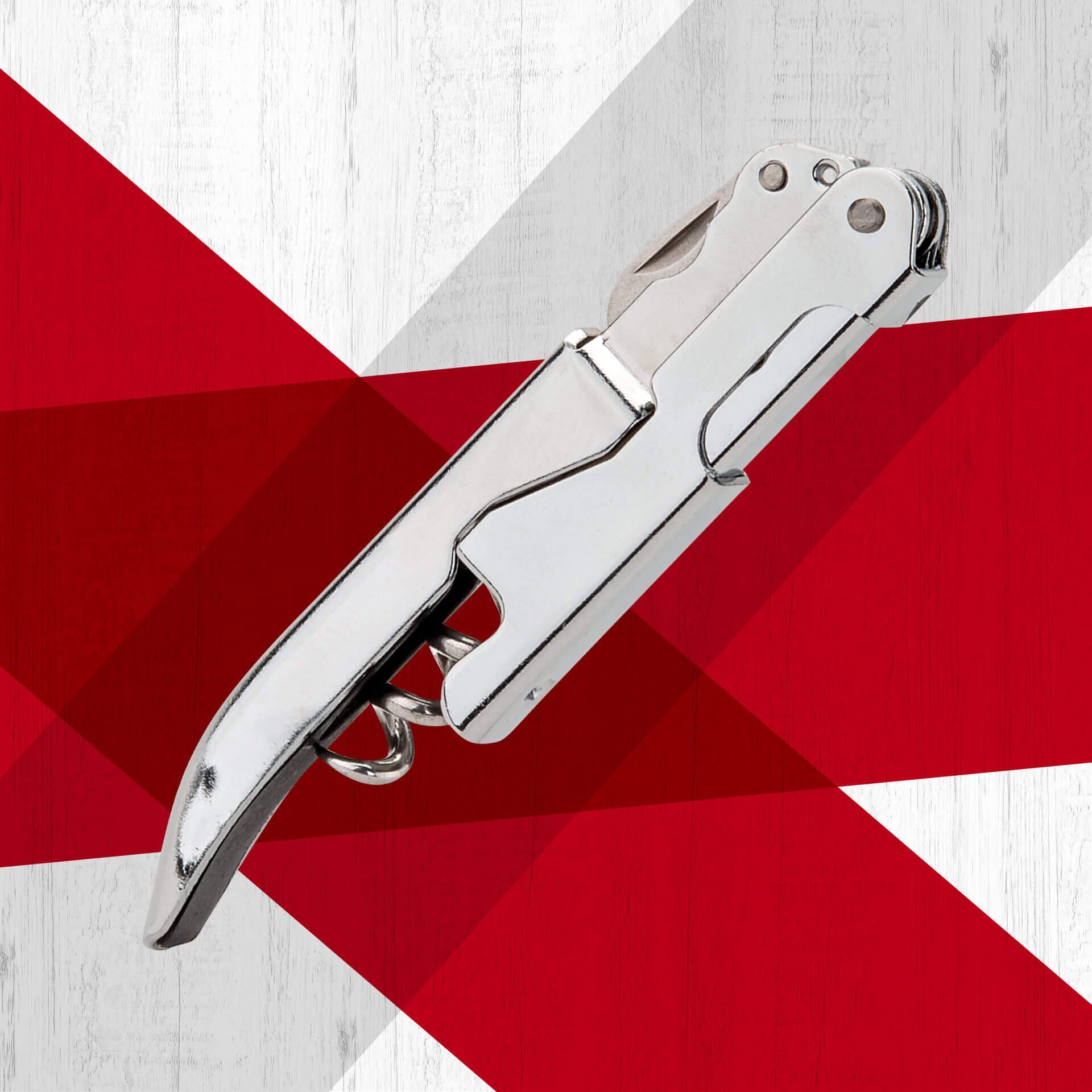 Korkociąg kelnerski ze stali nierdzewnej - niezawodna funkcjonalność