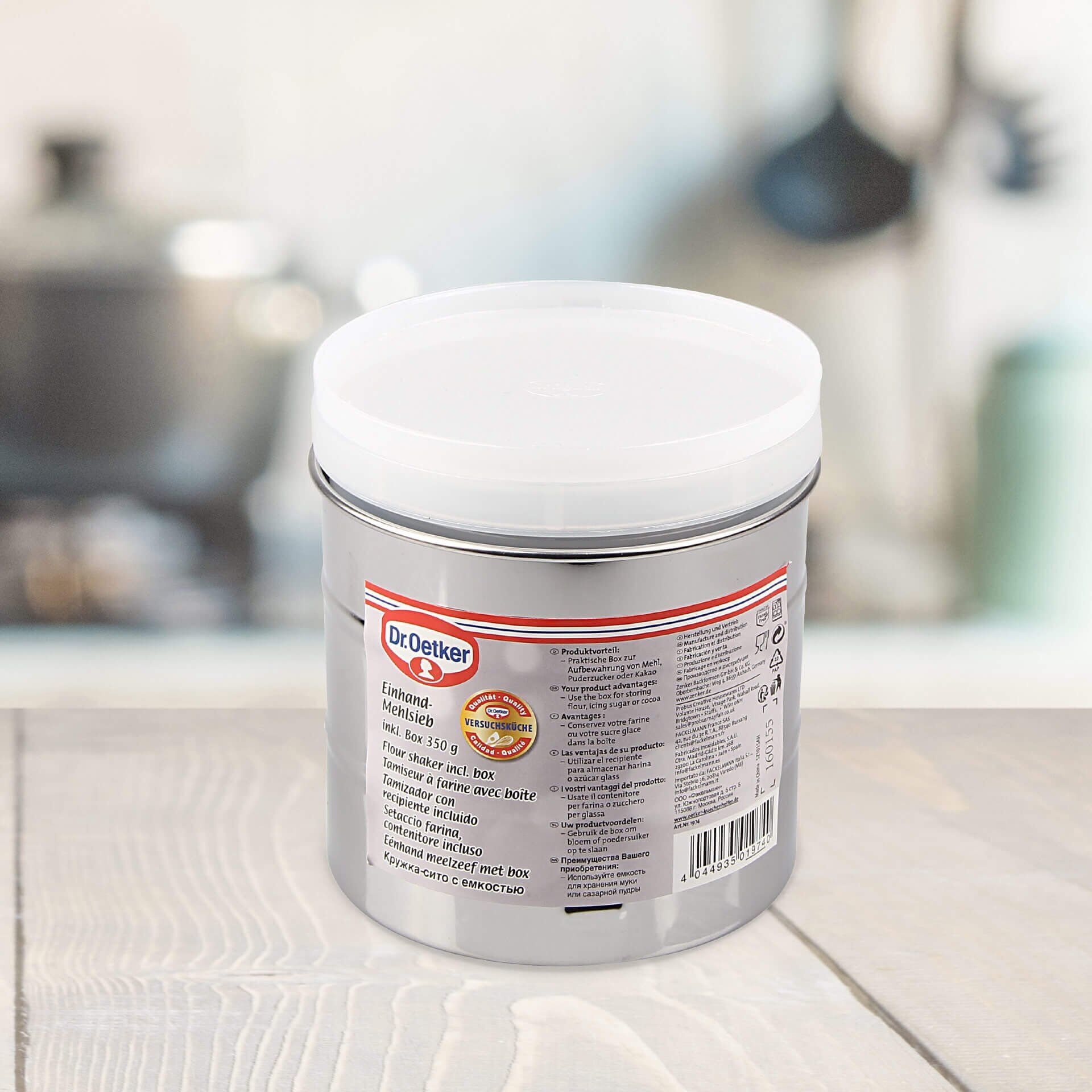 Jednoręczne sitko do mąki z pojemnikiem – wygoda i precyzja w kuchni