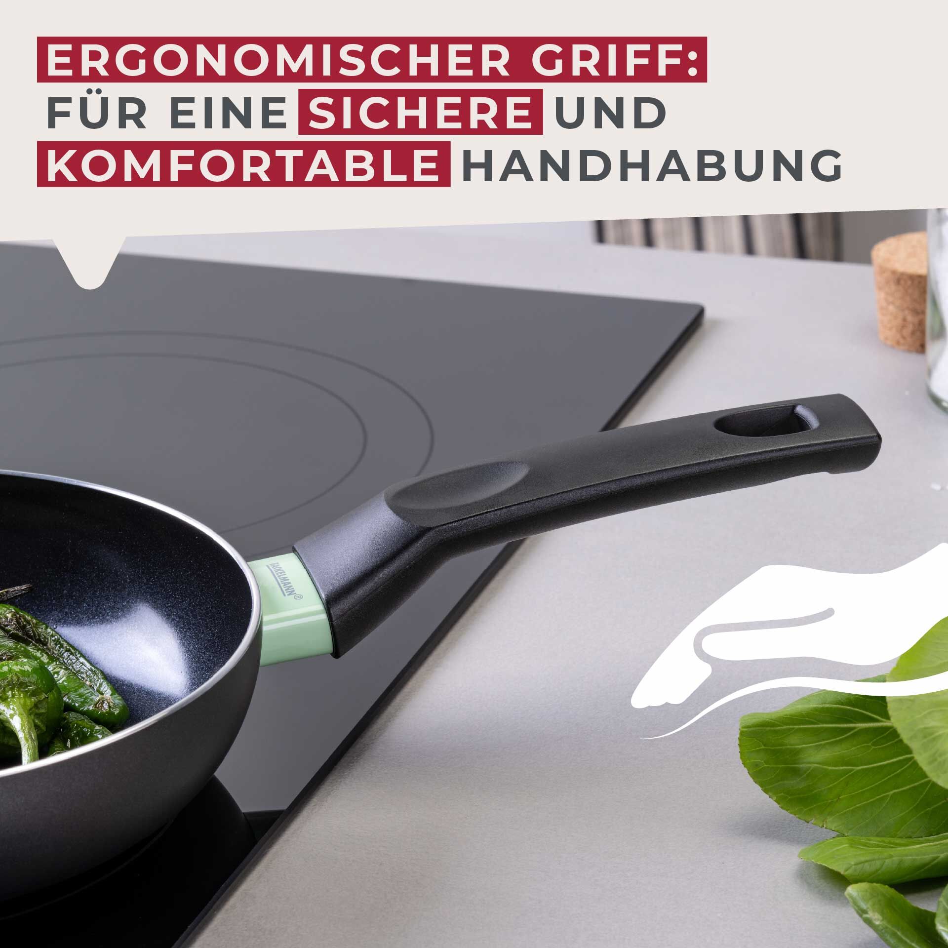 Mała patelnia ceramiczna Brandao - idealna do smażenia