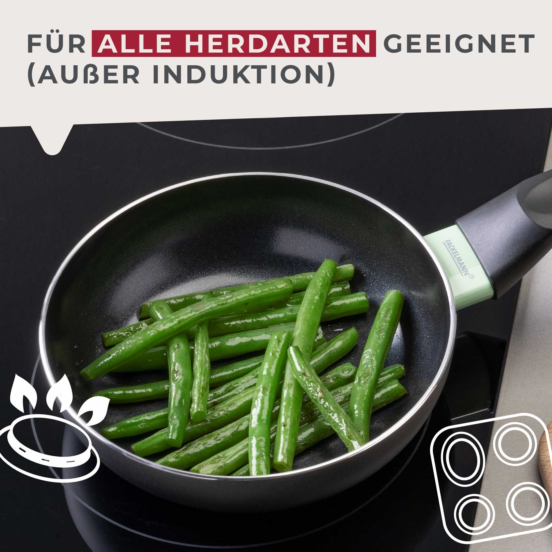 Mała patelnia ceramiczna Brandao - idealna do smażenia