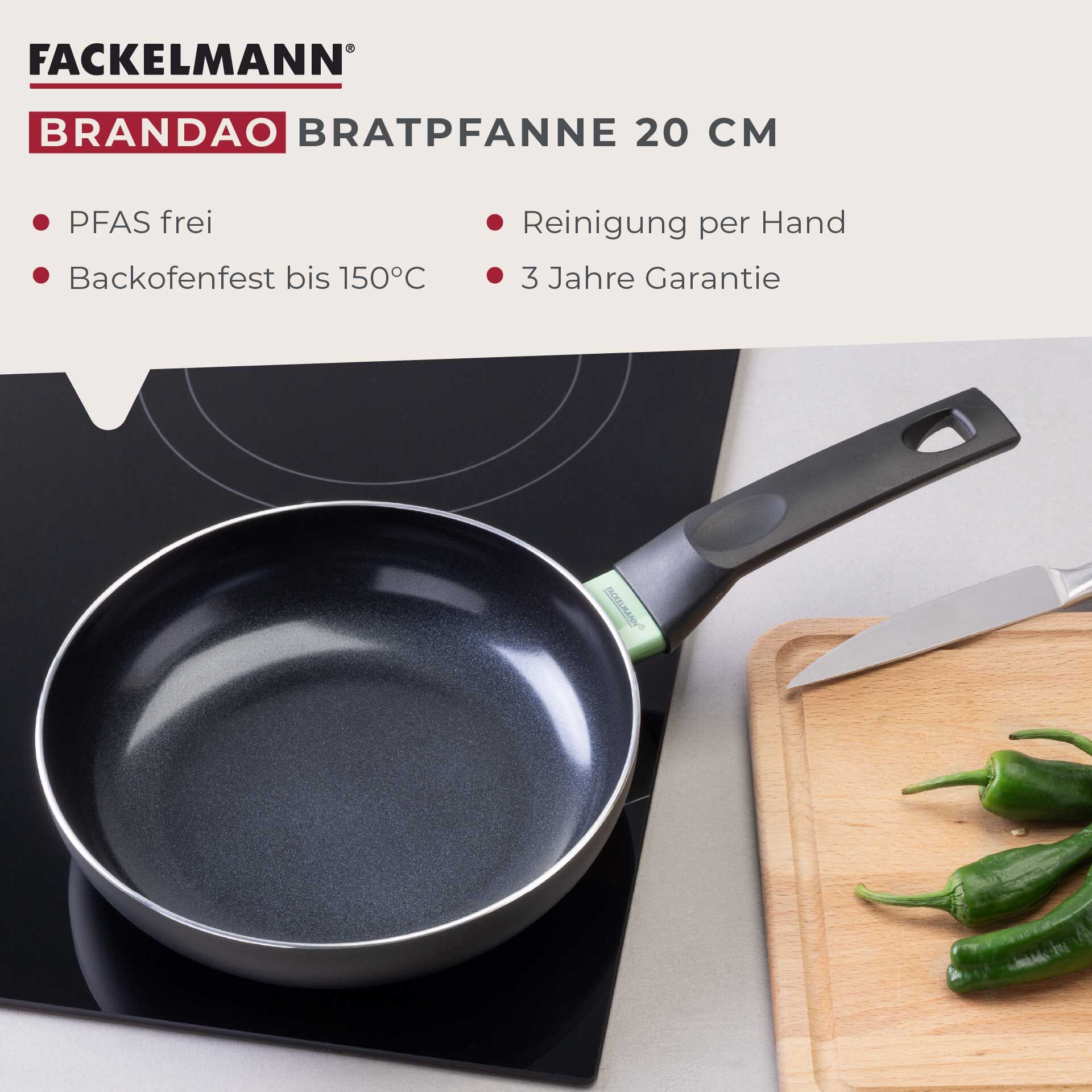 Patelnia ceramiczna Brandao 20 cm – wszechstronność w Twojej kuchni