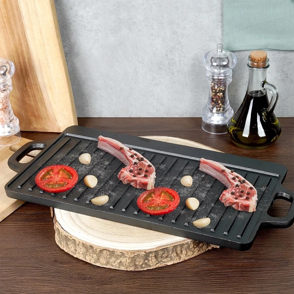 Płyta do grillowania żeliwna dwustronna CAST LINE 45,5x22,5 cm