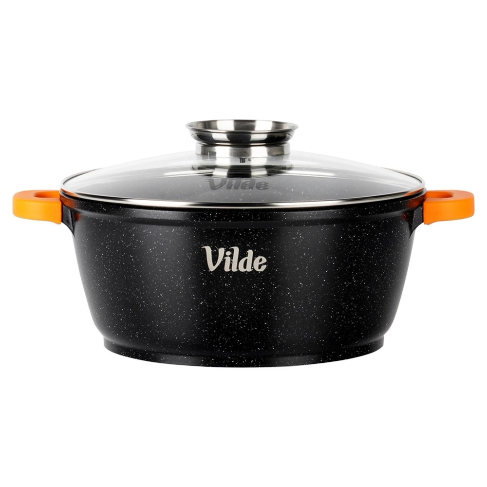 Garnek granitowy ze szklaną pokrywką TERRUNA AROMA 28 cm, 5,8 l