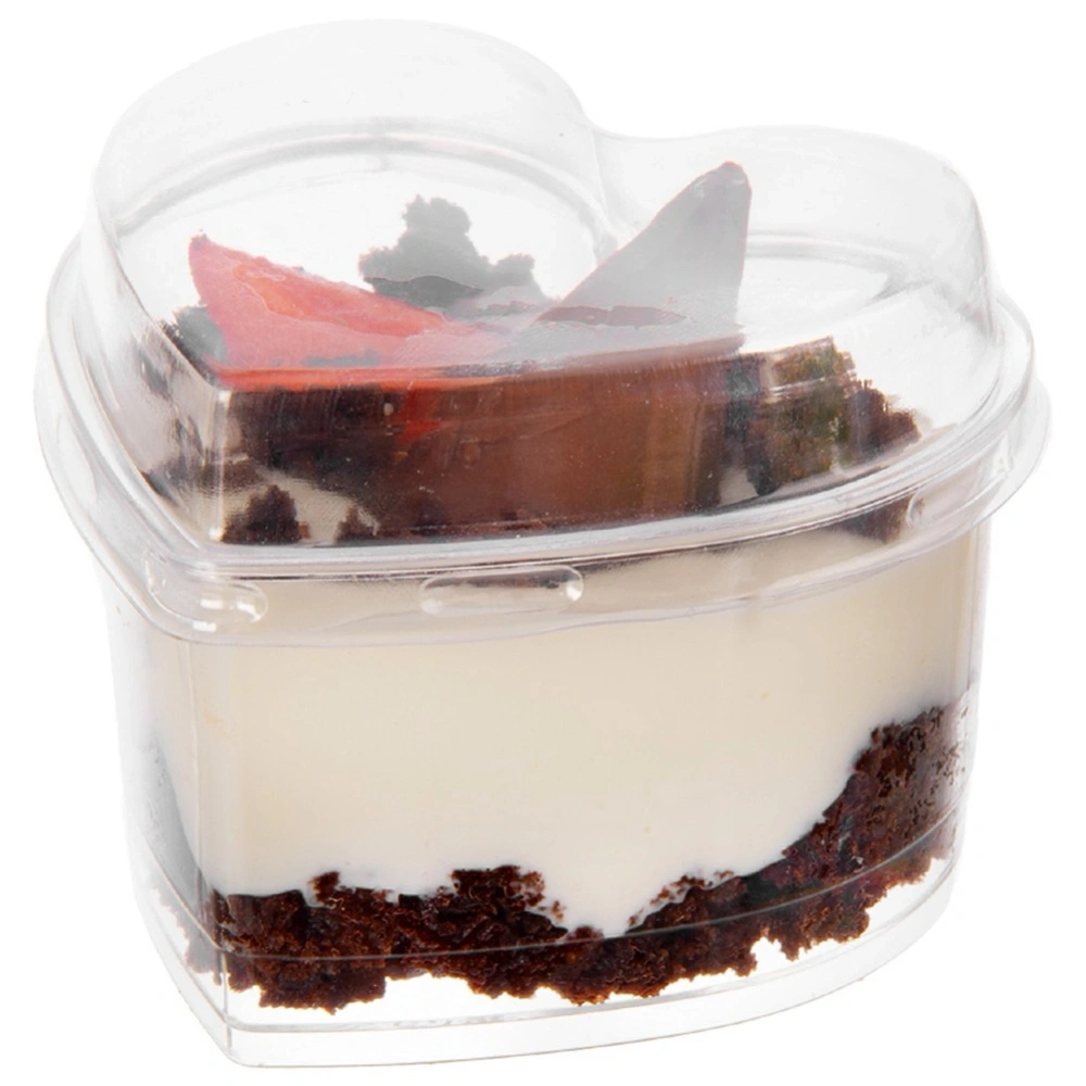 Pucharki na desery, przekąski z pokrywkami 130 ml 4 szt.