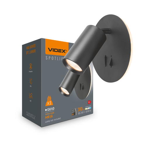 Oprawa punktowa ścienna VIDEX VL-SPF24E-B