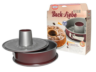 Forma do pieczenia bicolor Ø26 cm z płaskim i okrągłym dnem Dr. Oetker