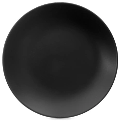 Talerz deserowy ceramiczny czarny 20,5 cm