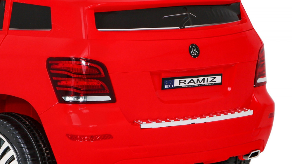 Autko City Rider dla dzieci Czerwony + Pilot + Regulacja kierownicy + Wolny Start + MP3 USB + LED