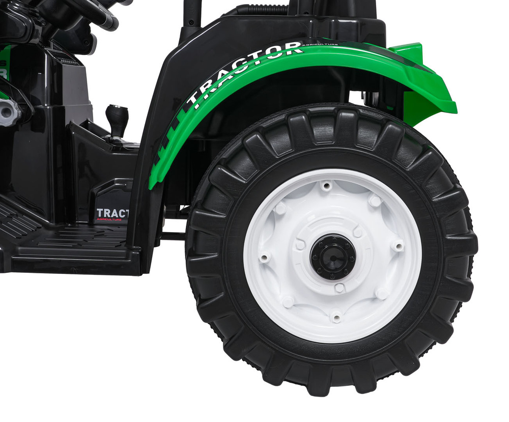 Pojazd MEGA Traktor D68 Z Przyczepką Zielony