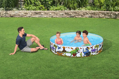 Bestway Basen rozporowy Ogrodowy brodzik DINOZAURY 183 x 38cm 55022