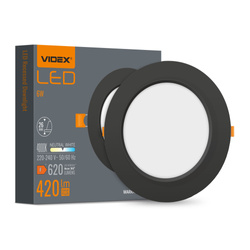 Oprawa wpuszczana LED VIDEX-DOWNLIGHT-LED-DLBR-064-CZARNY-6W-NW
