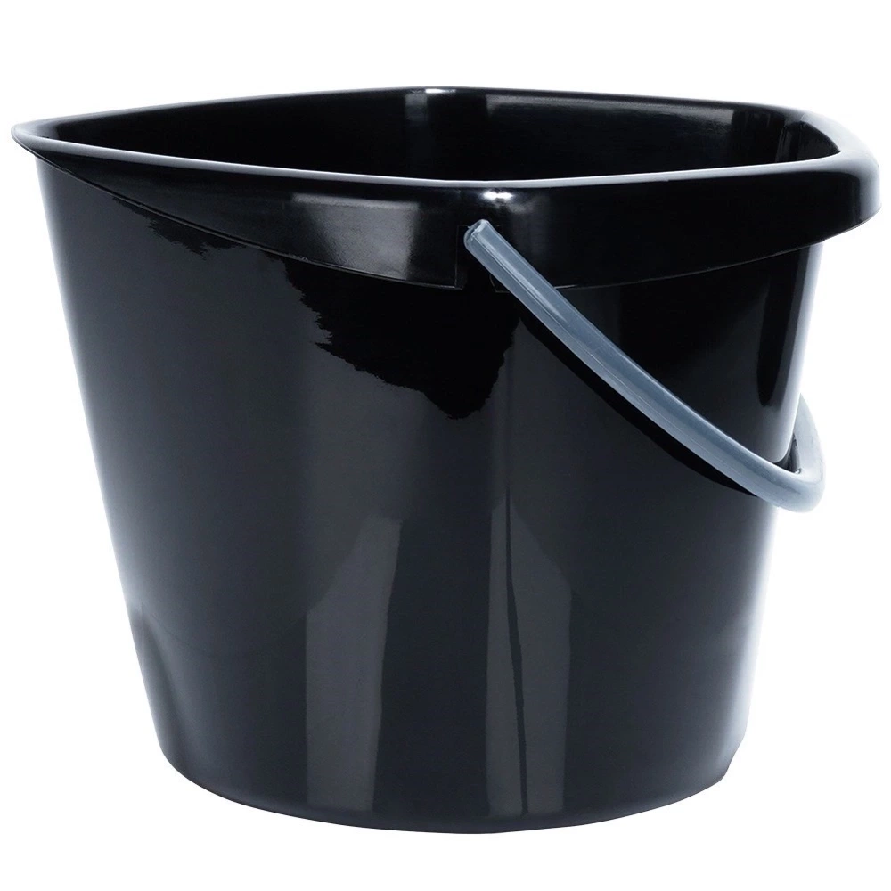 Wiadro plastikowe czarne 5 l