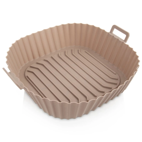 Wkład do frytkownicy Air Fryer beztłuszczowej silikonowy beżowy 22 cm