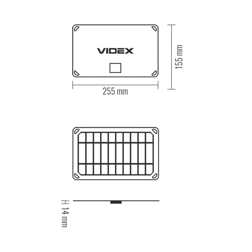 Ładowarka solarna przenośna VIDEX 5W lekka IP68 + kabel USB Type-C 1 m