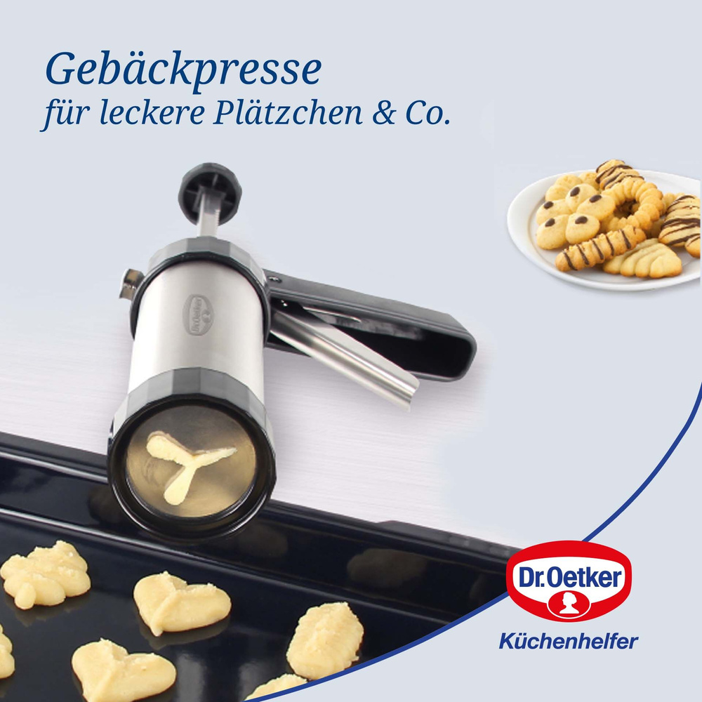 Praska do ciastek z 12 formami – idealny pomocnik w kuchni Dr. Oetker
