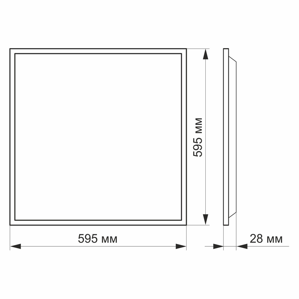Panel Plafon LED Wpuszczany Sufitowy 60x60 40W Barwa Neutralna