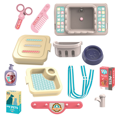 Salon piękności dla pupila, plecak z pieskiem