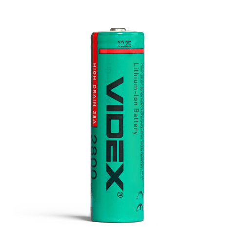 Akumulator litowo-jonowy VIDEX 18650 20A 2800mAh z wysokim prądem ładowania hurtowego/1 szt.