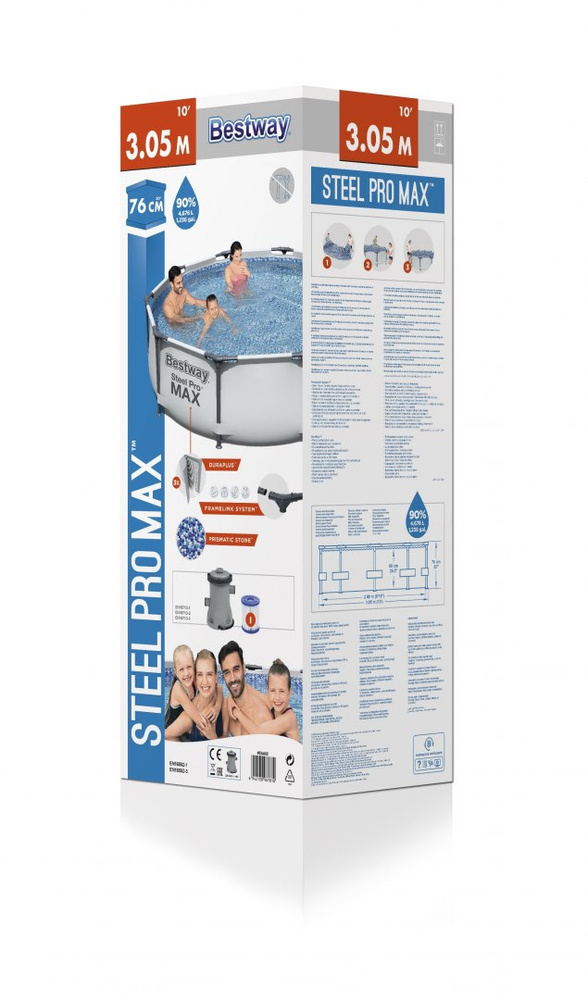 Bestway Basen STELAŻOWY 4678L 305x76cm 8w1 56408