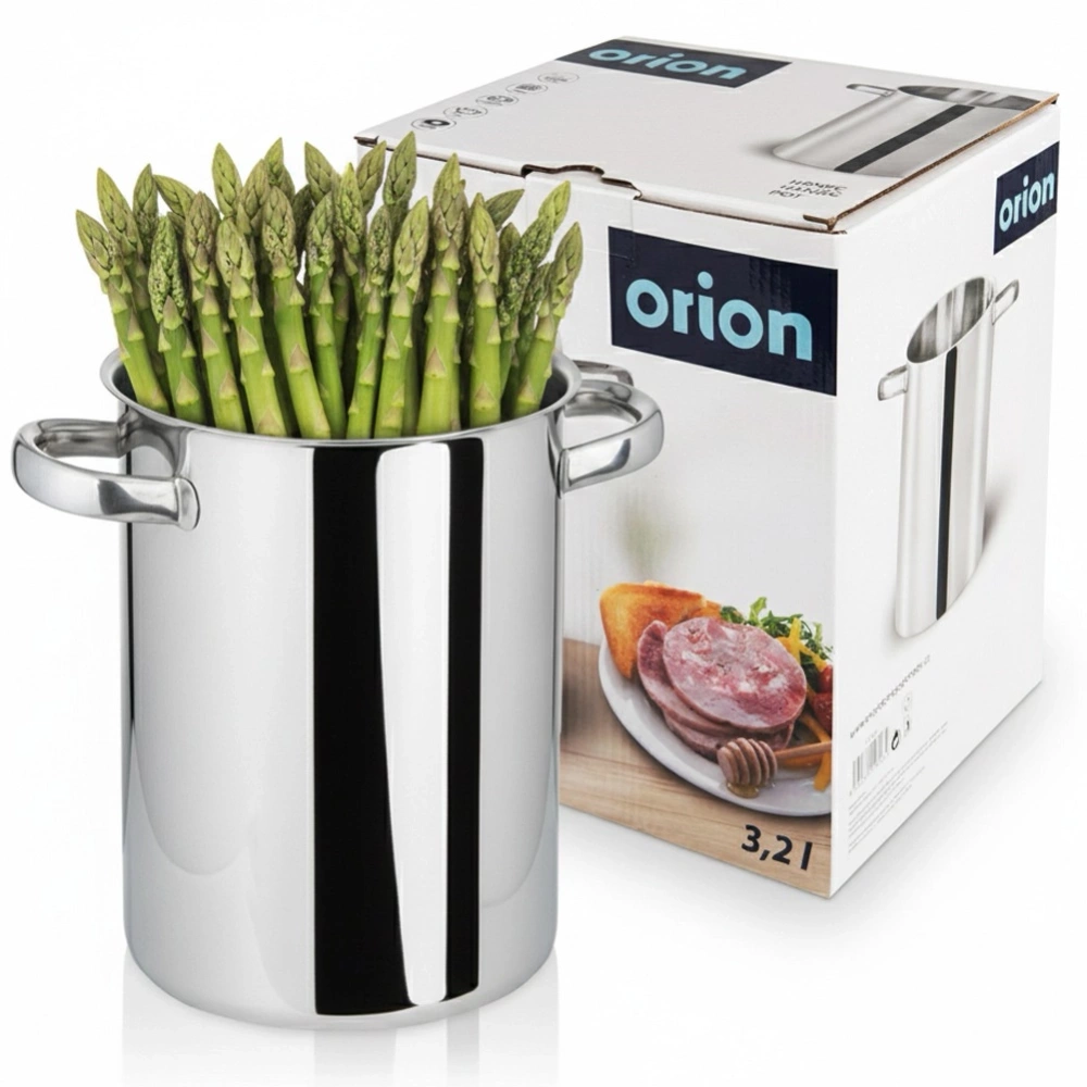 Garnek do szparagów i makaronu stalowy 14 cm, 3,2 l