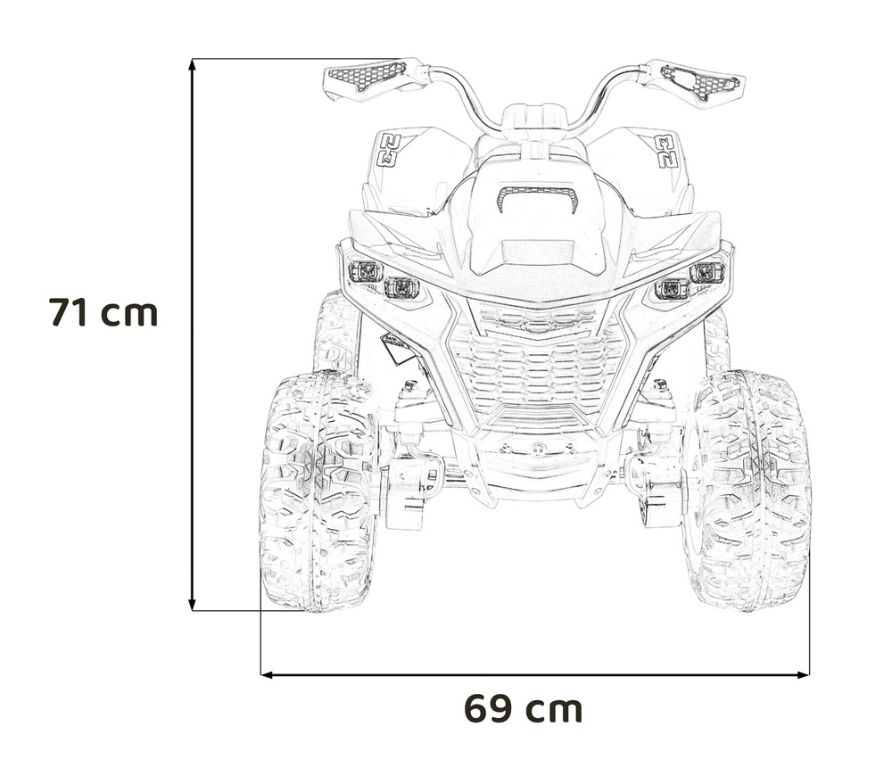 Pojazd Quad Fast Wheel Czerwony
