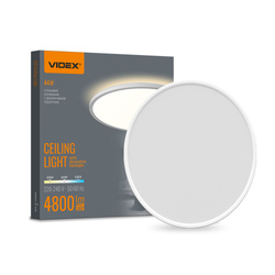 Lampa sufitowa LED z dekoracyjnym podświetleniem VIDEX DL5R 44W 220V biała