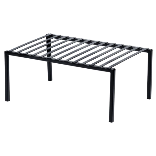 Półka kuchenna metalowa czarna 33x21x14 cm