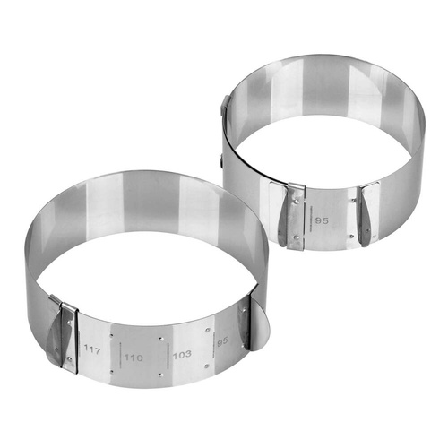 Obręcz regulowane pierścienie deserowe do serwowania ciast deserów bułekFACKELMANN 21601