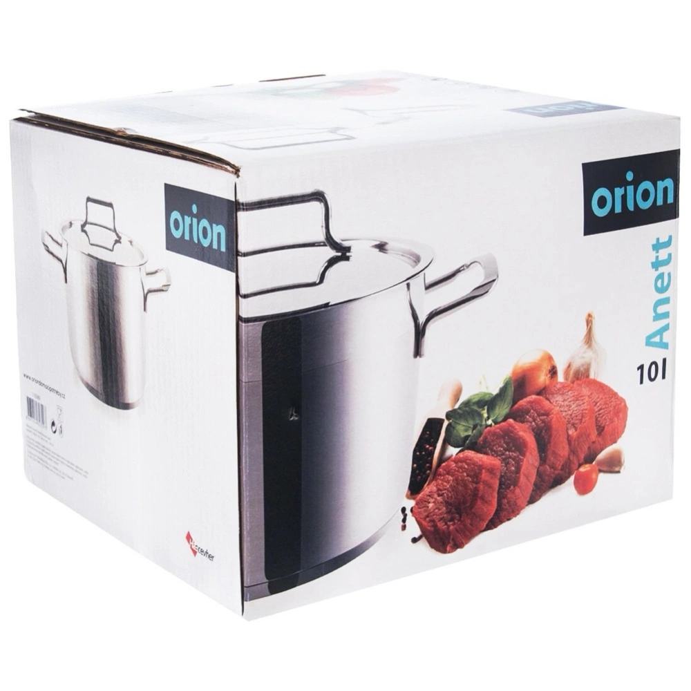 Garnek stalowy z pokrywką ANETT 26 cm, 10 l