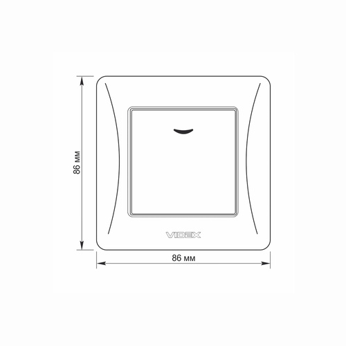 Włącznik jednobiegunowy z podświetleniem LED czarny grafit BINERA