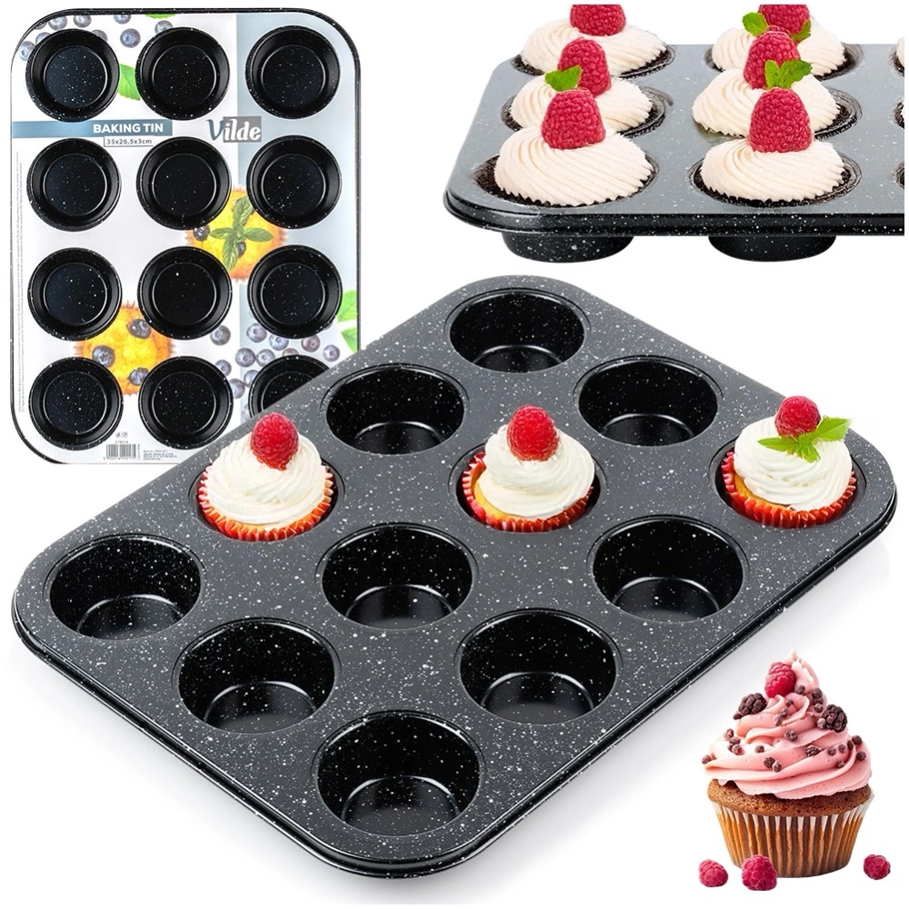 Forma do muffinek granitowa 35x26,5 cm