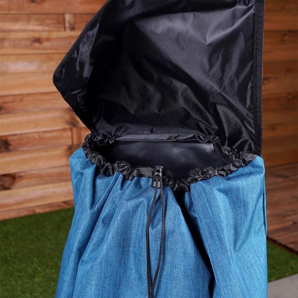 Wózek z torbą na zakupy niebieski 40 l