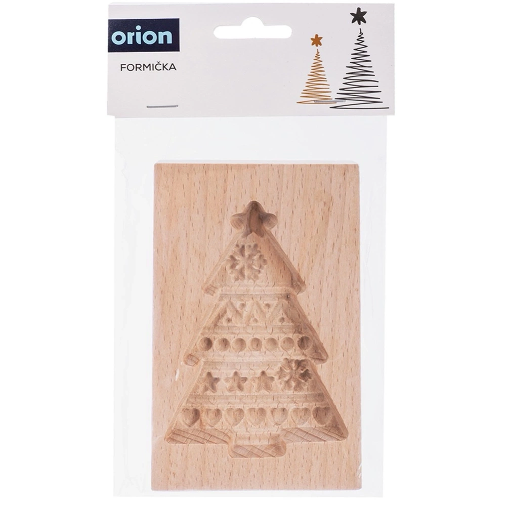 Foremka do ciastek drewniana choinka 13x8 cm