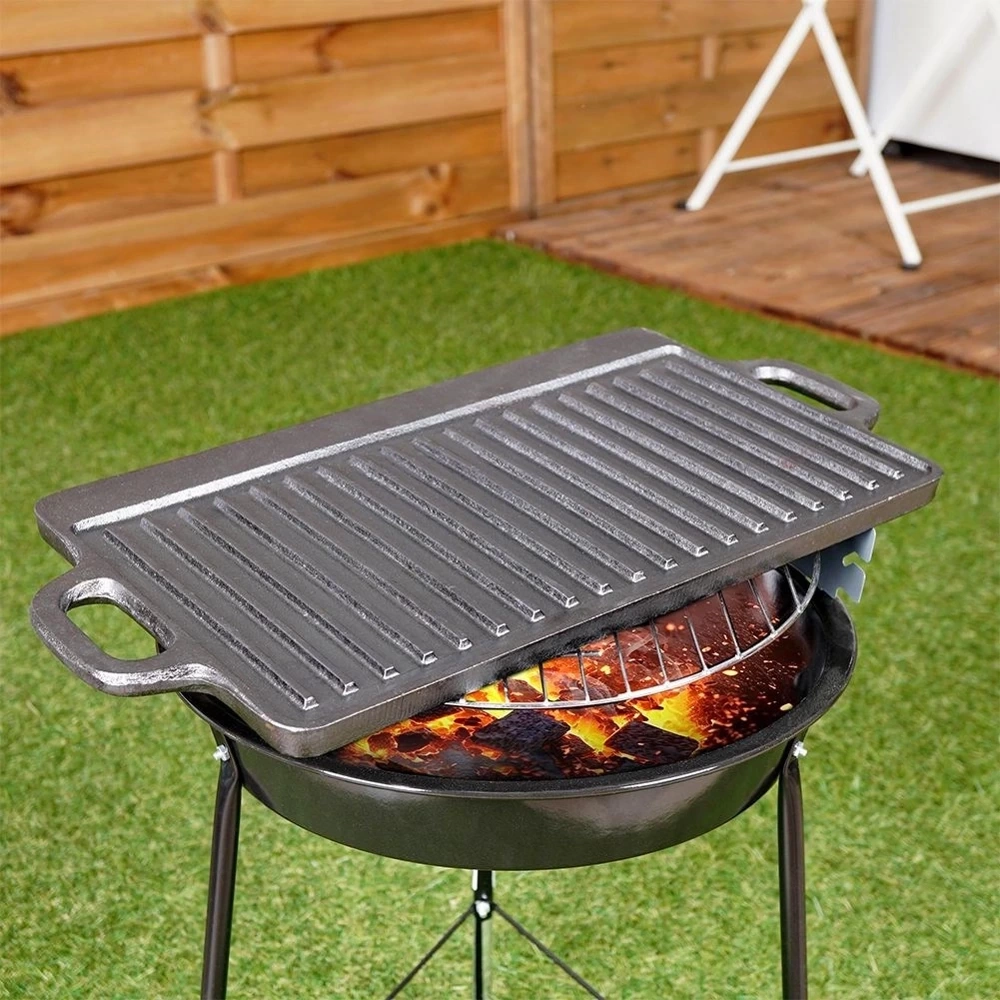 Płyta do grillowania żeliwna dwustronna LITINA 45,4x23 cm