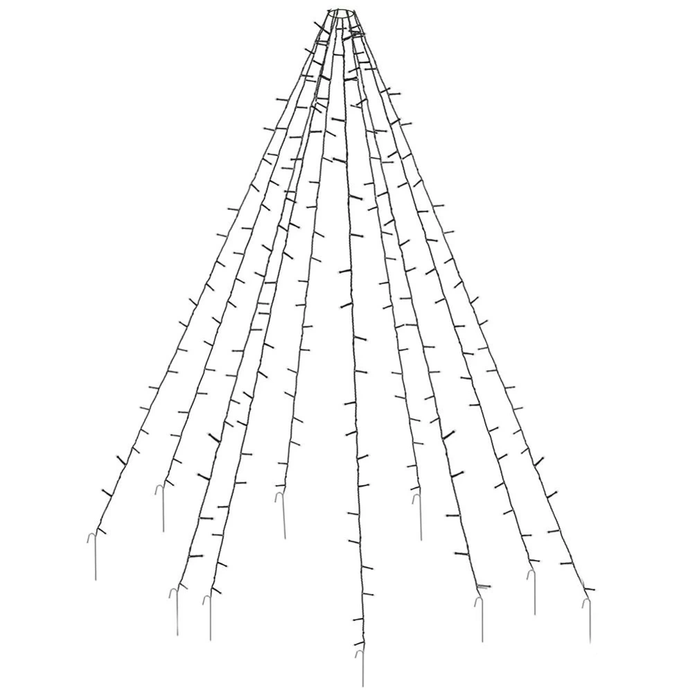 Lampki choinkowe 360 LED na maszt