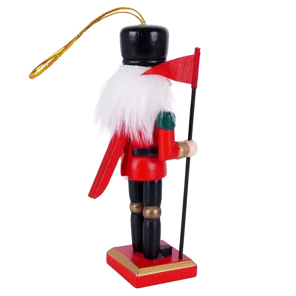 Ozdoby choinkowe drewniane dziadek do orzechów 12 cm 2 szt.