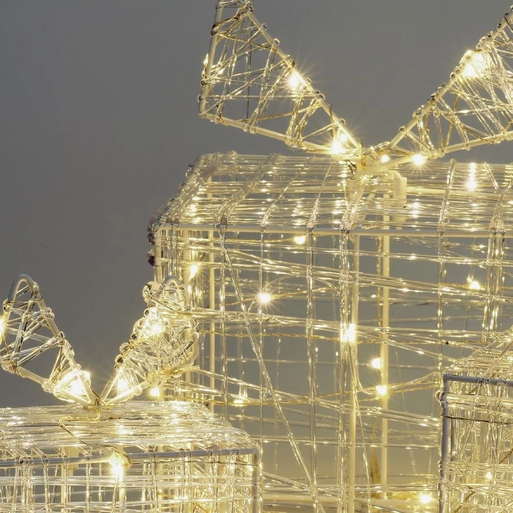 Prezenty świecące 90 LED zewnętrzne 3 szt.