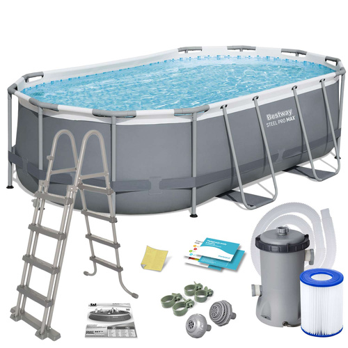 Basen ogrodowy stelażowy 427 x 250 x 100 cm 11w1 Bestway 56620