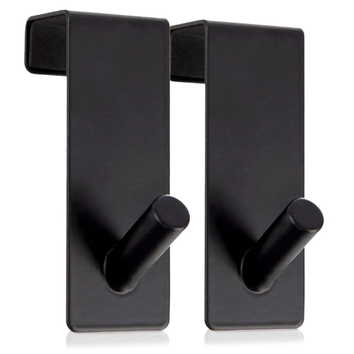 Wieszak na drzwi metalowy czarny RADKA 3x5x8 cm 2 szt.